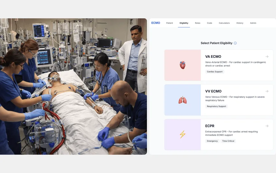 ECMO eligibility and risk framing