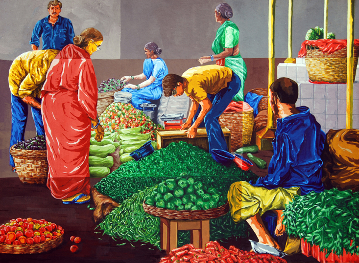 Market scene