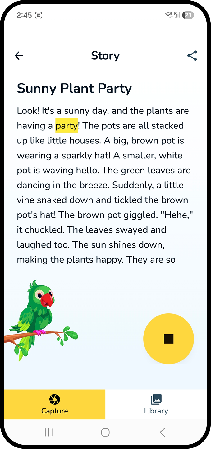Story output
